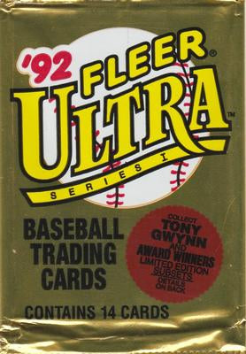 1992 Fleer Ultra Series 1 MLB Baseball cards - Retail Pack