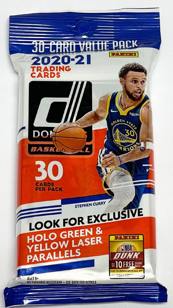 2020-21 Panini Donruss NBA Basketball cards - Cello/Fat/Value Pack