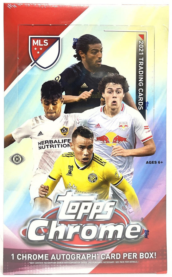 2021 Topps Chrome MLS Soccer Cards - Hobby Box