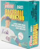 2021 Topps Heritage MLB Baseball cards - Mega Box (Walmart)