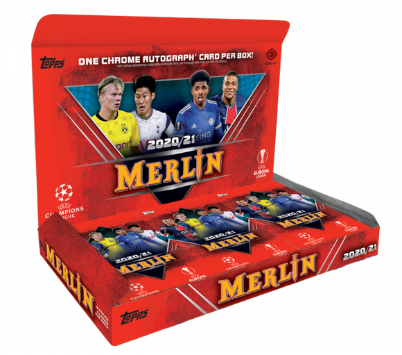 2020-21 Topps Merlin Chrome UEFA Champions Euro Soccer - Hobby Box