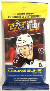 2020-21 Upper Deck Extended Series NHL Hockey - Cello/Fat/Value Pack