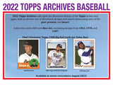 2022 Topps Archives MLB Baseball - Blaster Box