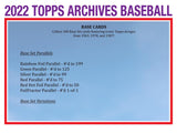 2022 Topps Archives MLB Baseball - Blaster Box