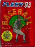 1993 Fleer Series 2 MLB Baseball cards - Retail Pack