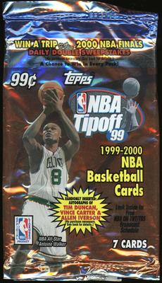1999-2000 Topps Tipoff NBA Basketball - Retail Pack
