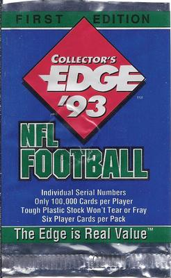 1993 Collector's Edge First Edition NFL Football - Retail Pack