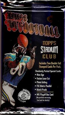 1996 Topps Stadium Club Series 2 NFL Football - Hobby Pack
