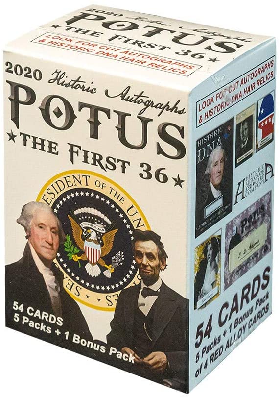 2020 Historic Autographs POTUS The First 36 cards - Blaster Box
