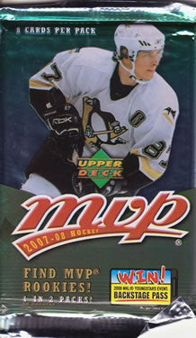 2007-08 Upper Deck MVP NHL Hockey cards - Retail Pack