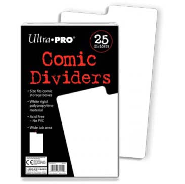 Ultra Pro Comic Book Box Dividers - White (25ct)