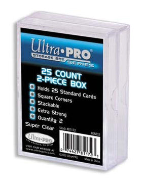 Ultra Pro 2-Piece Plastic Trading Card Case 25ct (2-pack)