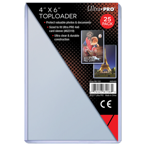 Ultra Pro 4"x6" Toploaders (25ct)