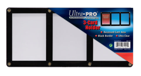 Ultra Pro Screwdown Card Holder 3-Card Black Border (35pt)