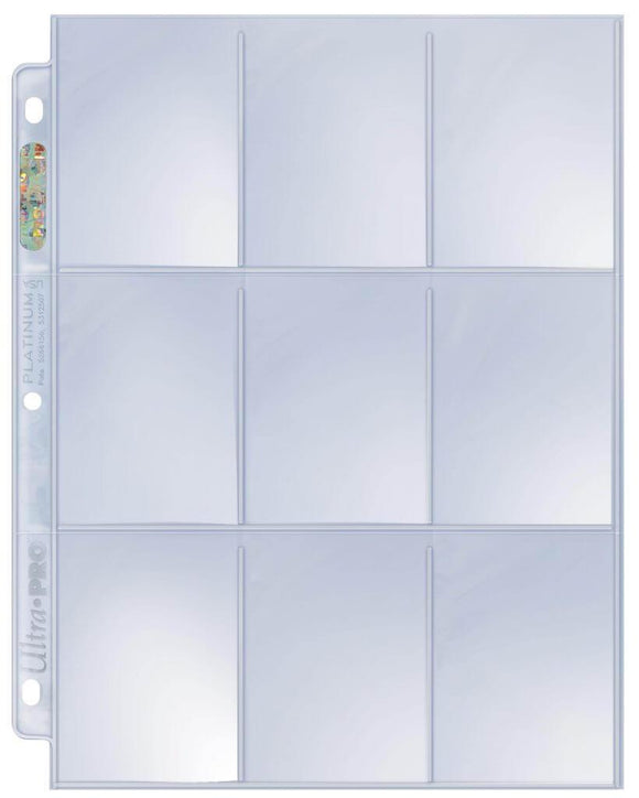 Ultra Pro Platinum 9-Pocket Page - One (1) individual page