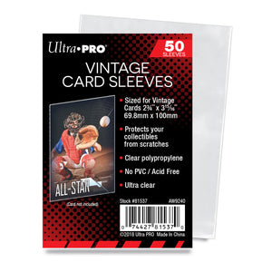 Ultra Pro 2-3/4" x 3-15/16" Vintage Card Penny Sleeves (50t)