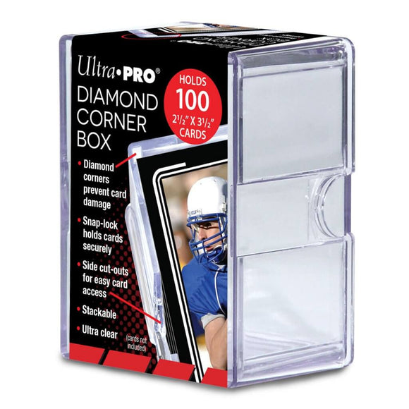 Ultra Pro 2-Piece Diamond Corner Plastic Trading Card Case 100ct