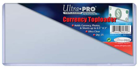 Ultra Pro Currency Toploader (25ct) - Regular