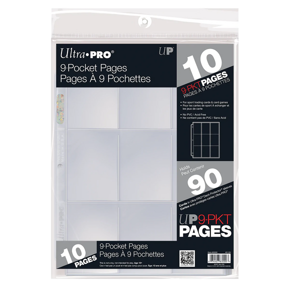 Ultra Pro Retail 9-Pocket Pages (10ct)
