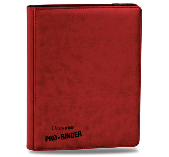 Ultra Pro Premium PRO 9-Pocket Zippered Binder - Red