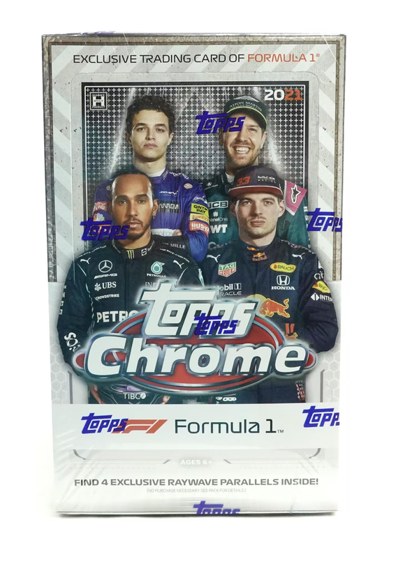 2021 Topps Chrome Formula 1 (F1) Racing Trading Cards - Hobby LITE Box