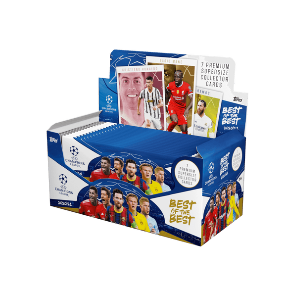 2020-21 Topps UEFA Champion's League UCL Soccer Best of the Best - Retail Box (24ct)