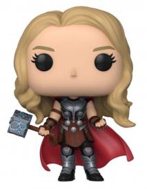 Funko Pop! Vinyl figure - Marvel Thor 4: Love and Thunder - Mighty Thor without Helmet Metallic US Exclusive #1076