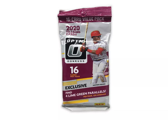2020 Panini Donruss Optic MLB Baseball - Cello/Fat/Value Pack