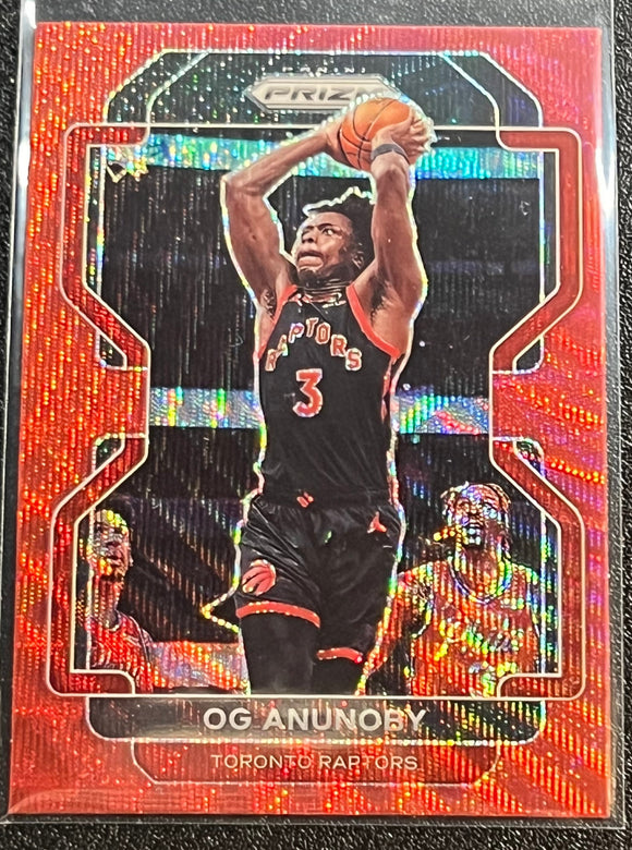 Og Anunoby  - 2021-22 Panini Prizm Basketball RED WAVE #206