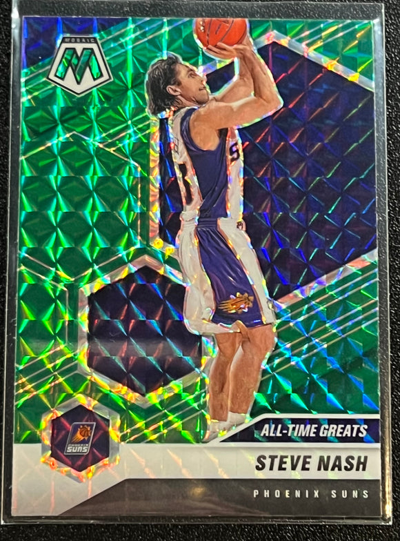 Steve Nash - 2020-21 Panini Mosaic Basketball ALL-TIME GREATS GREEN #286