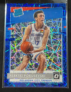 Aleksej Pokusevski RC - 2020-21 Panini Donruss Optic Basketball RATED ROOKIE BLUE VELOCITY #167