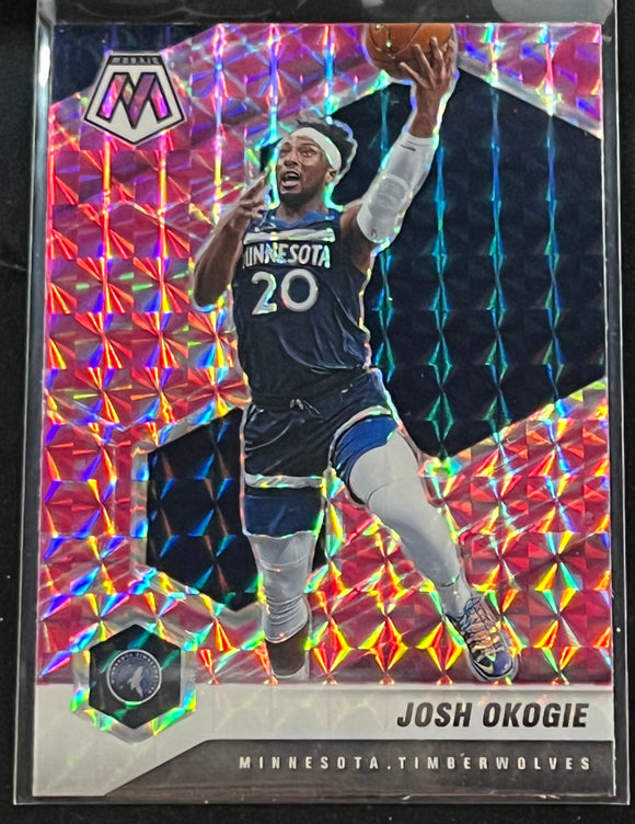 Josh Okogie - 2020-21 Panini Mosaic Basketball CAMO PINK #12