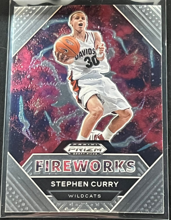 Stephen Curry - 2021-22 Panini Prizm Draft Picks FIREWORKS #20