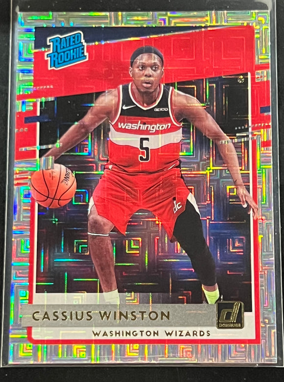 Cassius Winston RC  - 2020-21 Panini Donruss Basketball RATED ROOKIE SILVER MOJO #249