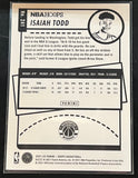 Isaiah Todd RC- 2021-22 Panini Hoops Basketball NEON GREEN #241