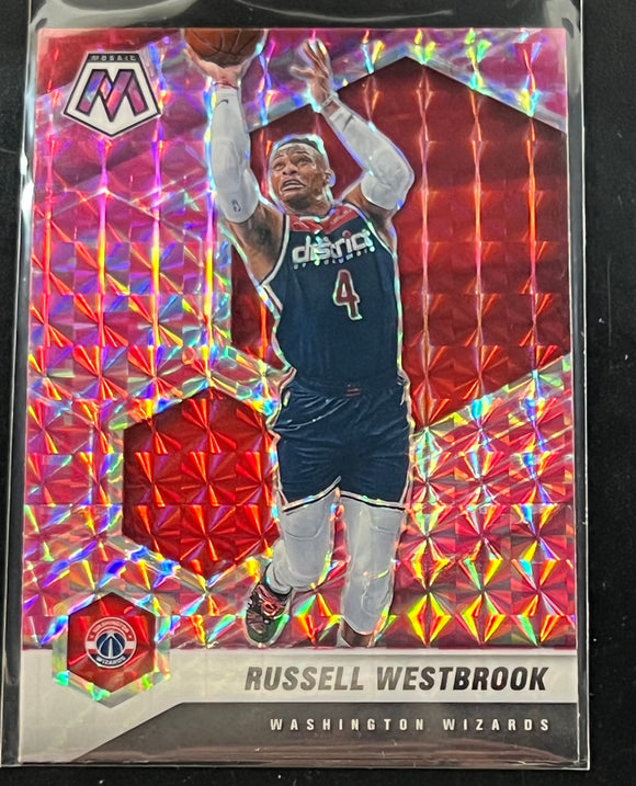 Russell Westbrook - 2020-21 Panini Mosaic Basketball PINK CAMO #39
