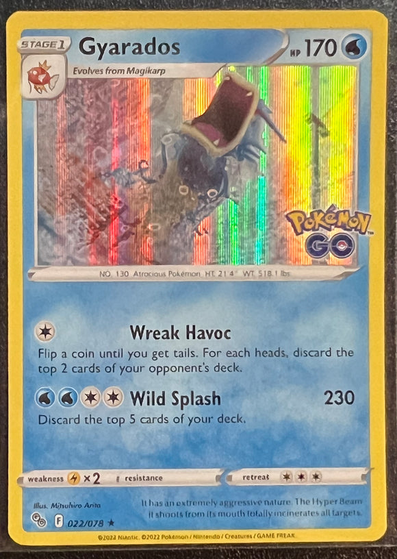 Gyarados - Pokemon GO Holo Foil Rare #023/078