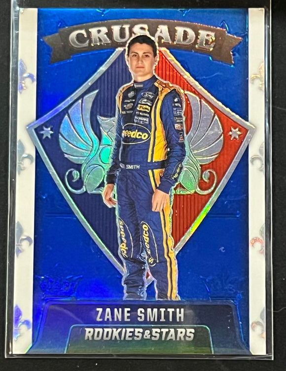 Zane Smith - 2022 Panini Chronicles Rookies & Stars Racing -CRUSADE BLUE No. 6 Serial #096/199