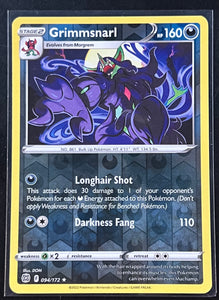 Grimmsnarl - Pokemon Brilliant Stars Reverse Holo #094/172