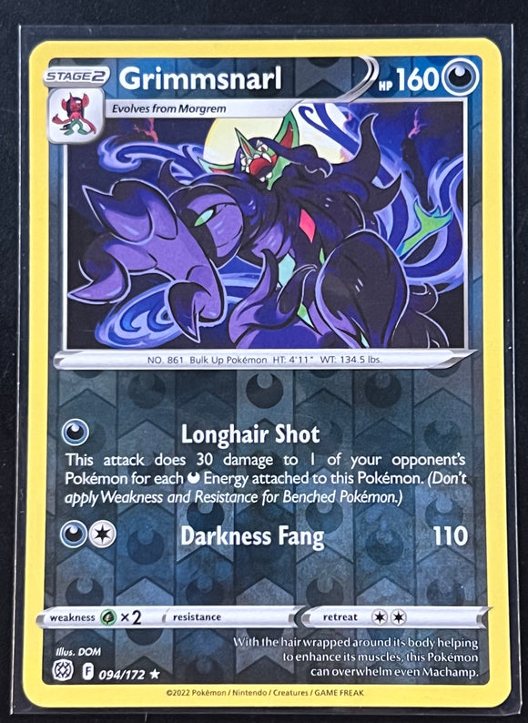 Grimmsnarl - Pokemon Brilliant Stars Reverse Holo #094/172