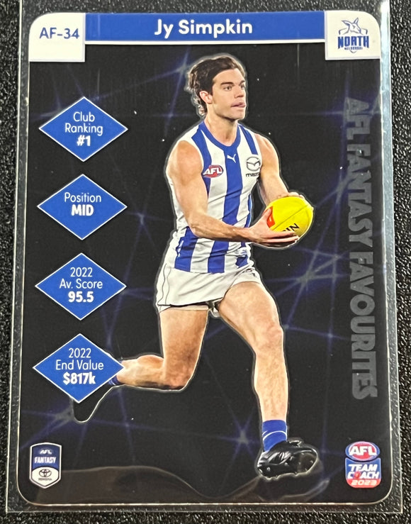 Jy Simpkin  - 2023 TeamCoach AFL FANTASY #AF-34