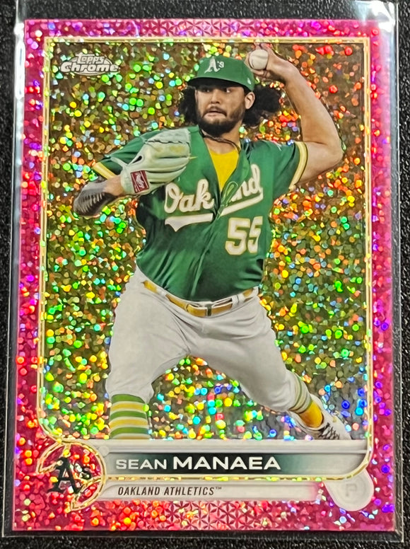 Sean Manaea - 2022 Topps Chrome Baseball MAGENTA SPECKLE 217 #179/350