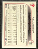 Matt Vierling RC - 2022 Topps Chrome Baseball RC Base #181 - Phillies