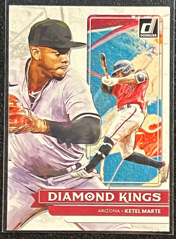Ketel Marte - 2022 Panini Donruss Baseball DIAMOND KINGS #30 - Diamondbacks