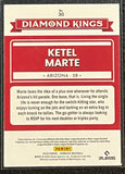 Ketel Marte - 2022 Panini Donruss Baseball DIAMOND KINGS #30 - Diamondbacks