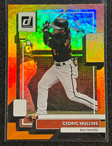 Cedric Mullins - 2022 Panini Donruss Baseball ORANGE PARALLEL #172 - Orioles