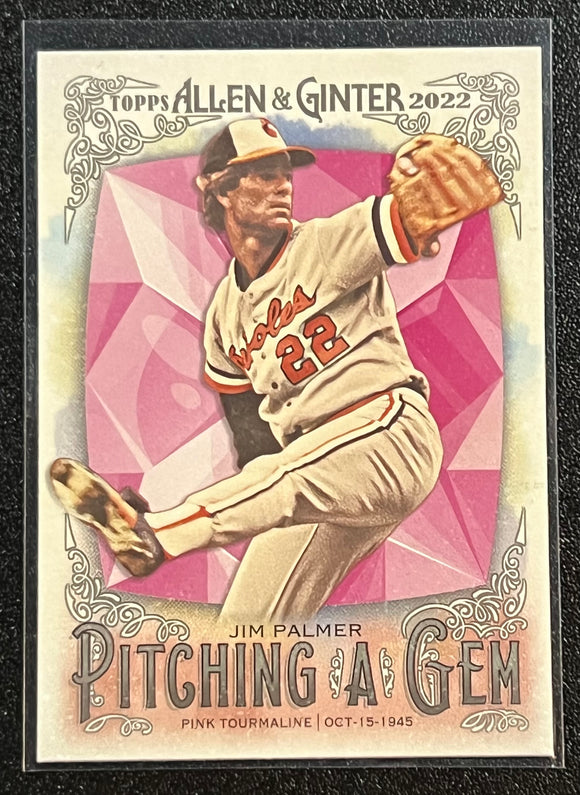 Jim Palmer - 2022 Topps Allen & Ginter Baseball PITCHING A GEM #PAG-23 - Orioles