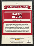 Rafael Devers - 2022 Panini Donruss Baseball DIAMOND KINGS #2 - Red Sox