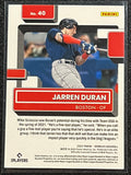 Jarren Duran RC - 2022 Panini Donruss Baseball RATED ROOKIE RED PARALLEL No. 40 #1177/2022