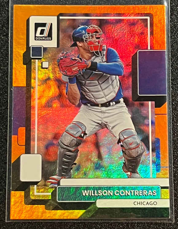 Willson Contreras - 2022 Panini Donruss Baseball ORANGE #152 - Cubs